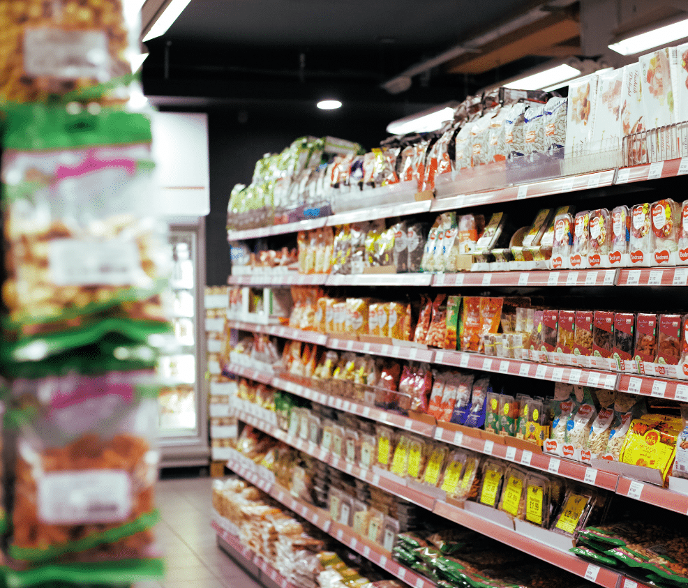CPG grocery aisle