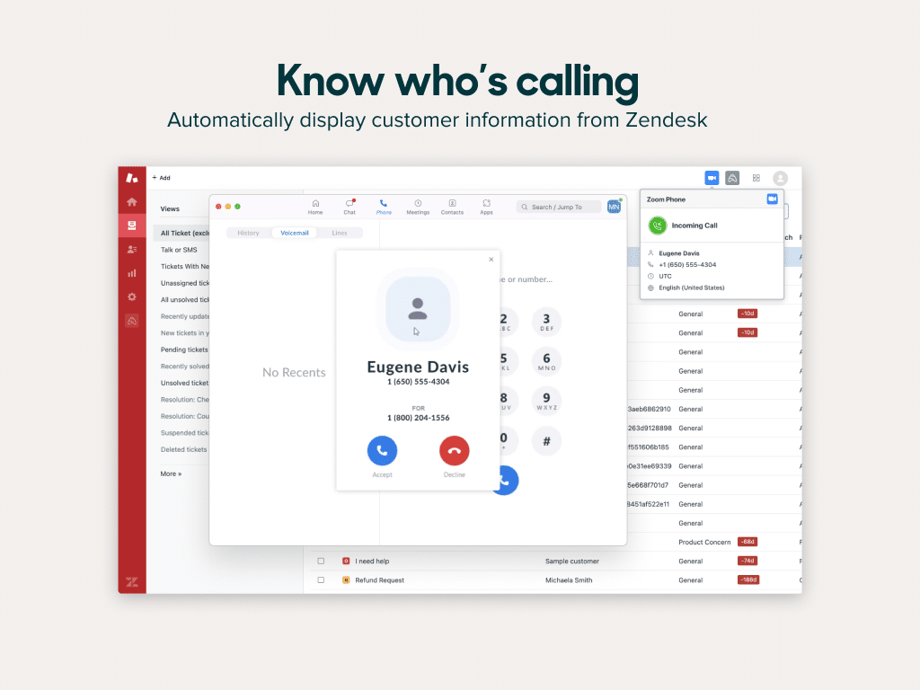 Zendesk Zoom Dashboard