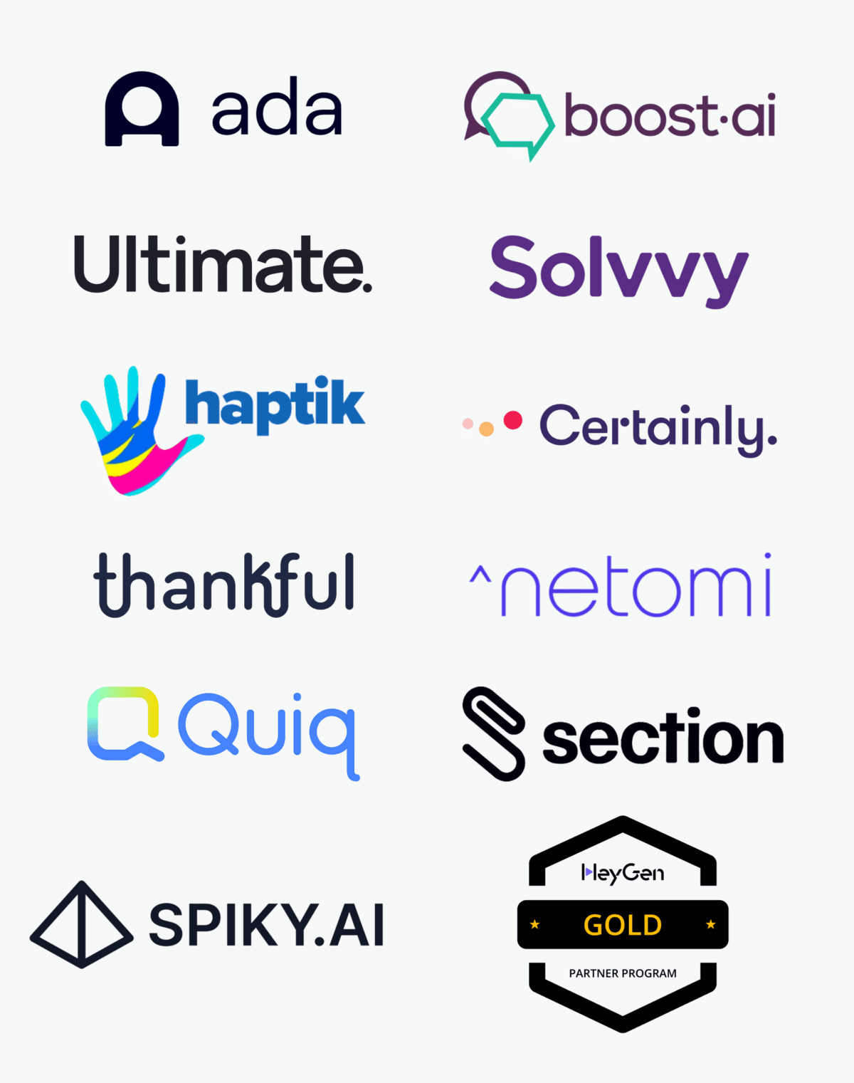 ai bot partner logos