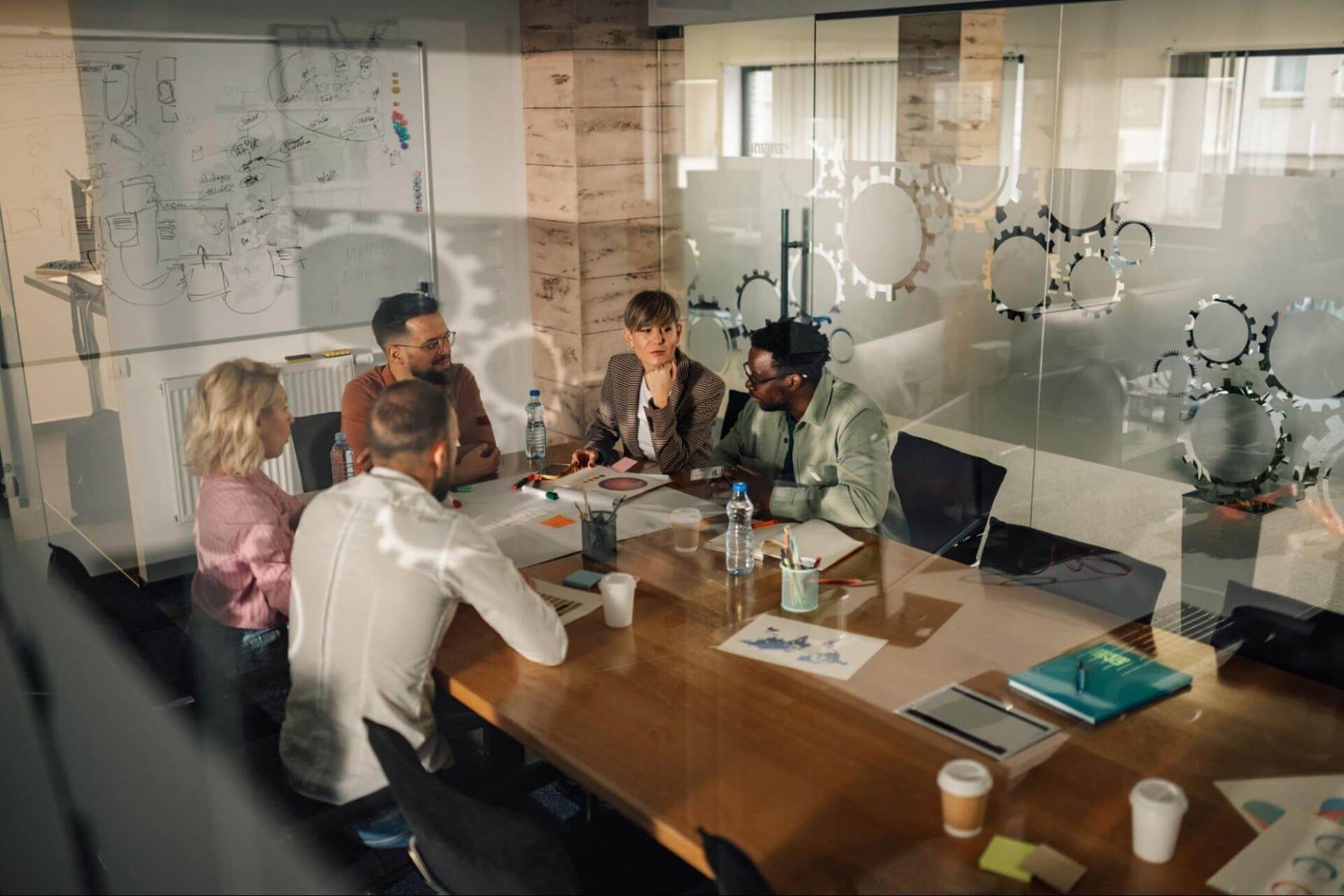 people discussing a sales process optimization framework