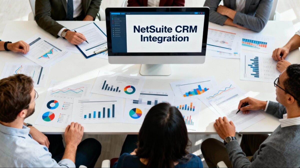 team discussing netsuite crm integrations