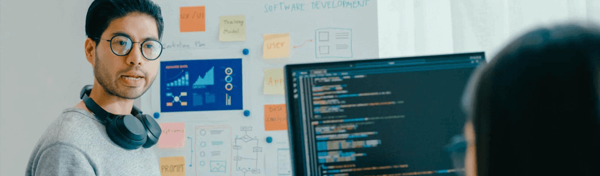 team discussing the use of ai voice agents