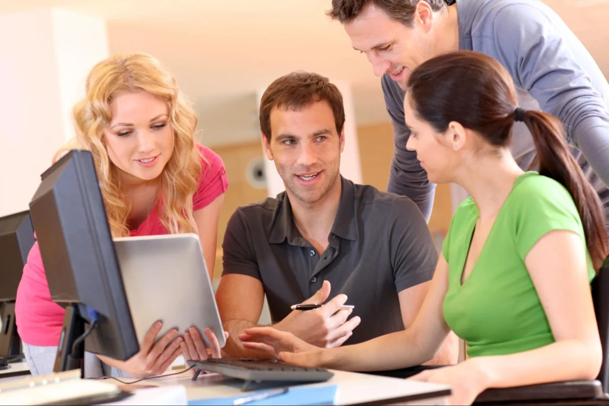 team during ai strategy consulting
