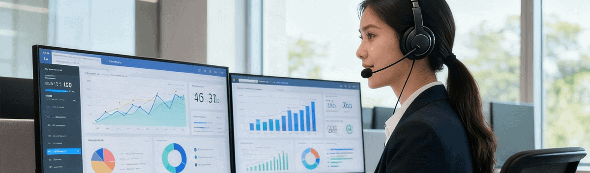 woman using ai in customer service automation